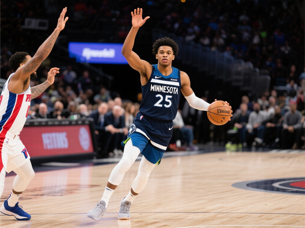 爱德华兹砍下25分6板,森林狼力克活塞 在这场对阵活塞的比赛中,爱德华兹无疑是全