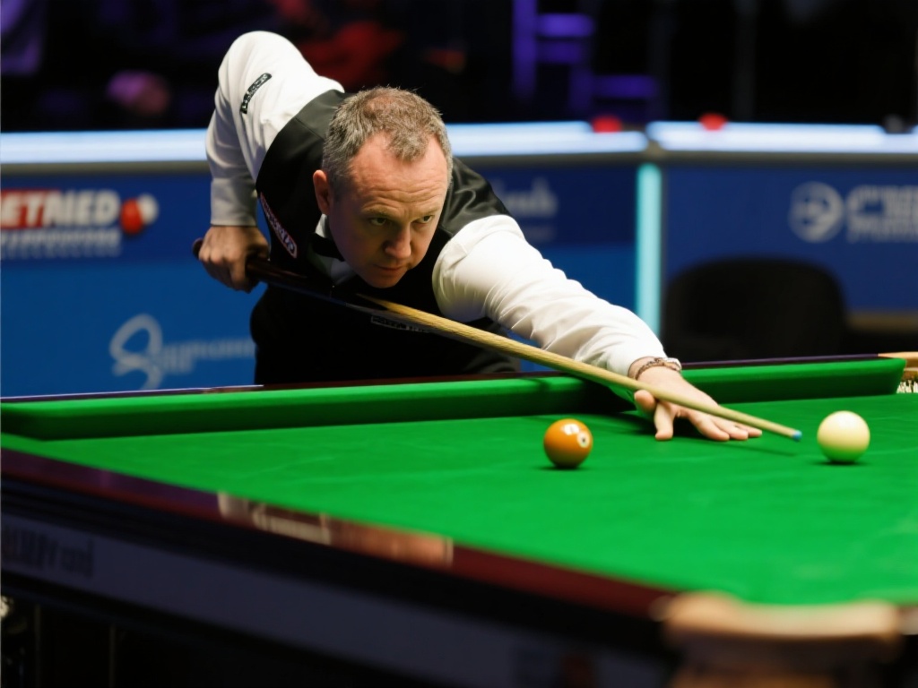 肖国栋暂处下风,希金斯领先 此外,希金斯虽然经验丰富,但也并非无懈可